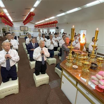 美國道場恭迎黃前人道場巡迴暨慈悲法語